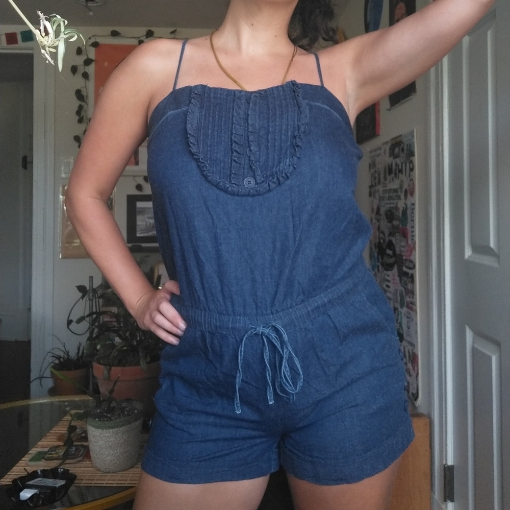 "xxi" Blue Romper